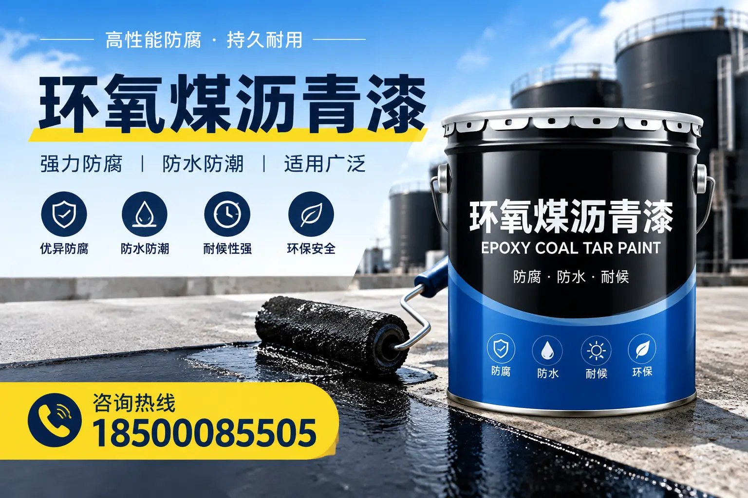 选择环氧煤沥青漆的五大理由,鹰潭客户必知
